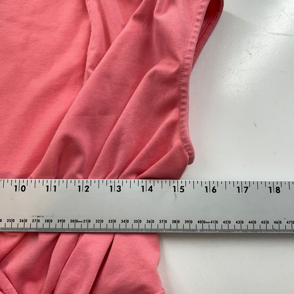 Land's End Wrap Dress XS Coral Pink Fit & Flare Wedding Beach Brunch Summer - Picture 9 of 11